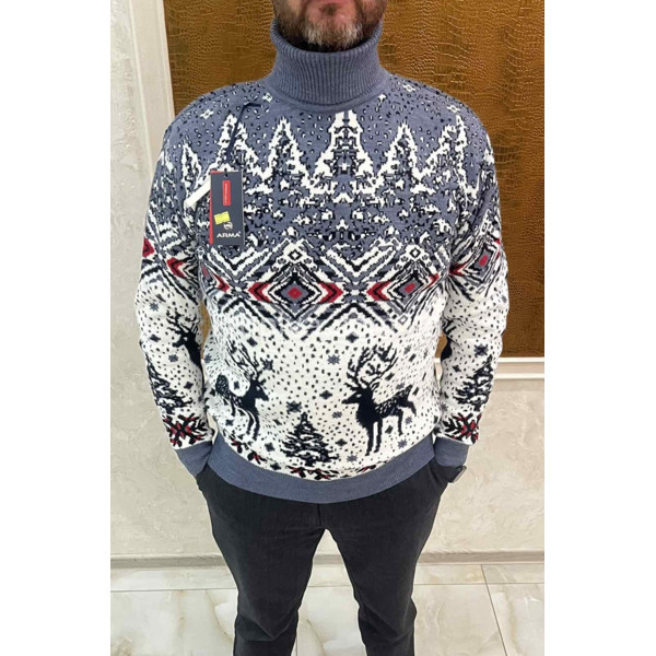 Мужской свитер норма зима Турция оптом 081125-610