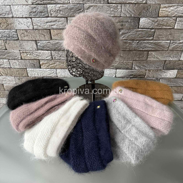 Женская двойная шапка оптом 111125-23