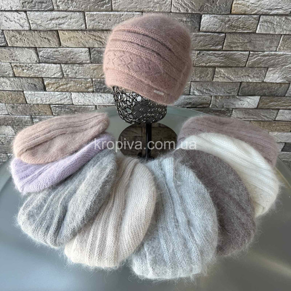 Женская двойная шапка оптом 211125-115