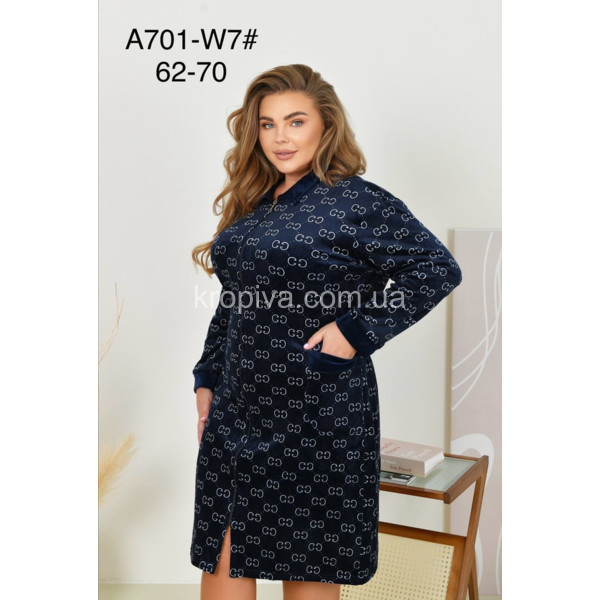 Женский халат длинный рукав оптом 081225-22