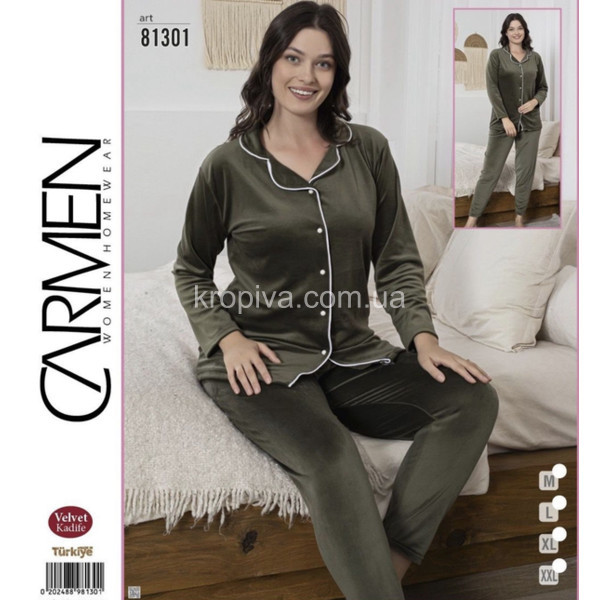 Женская пижама велюр Турция оптом 091225-731