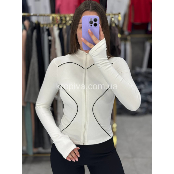 Жіночий лонгслів на змійці 1694 оптом 141225-98