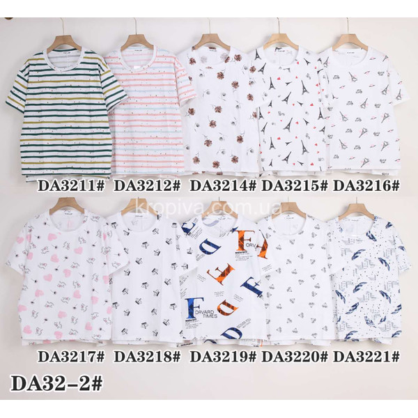 Жіноча футболка мікс оптом 040125-029