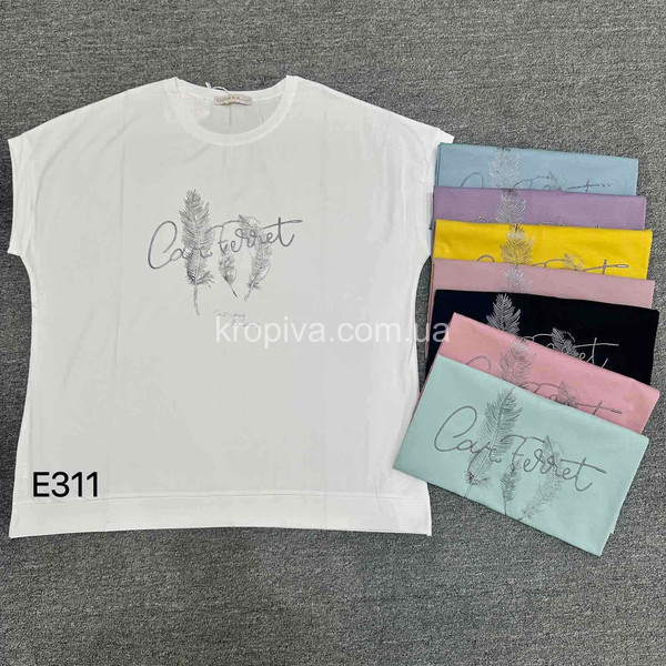 Женская футболка батал микс оптом 110126-632