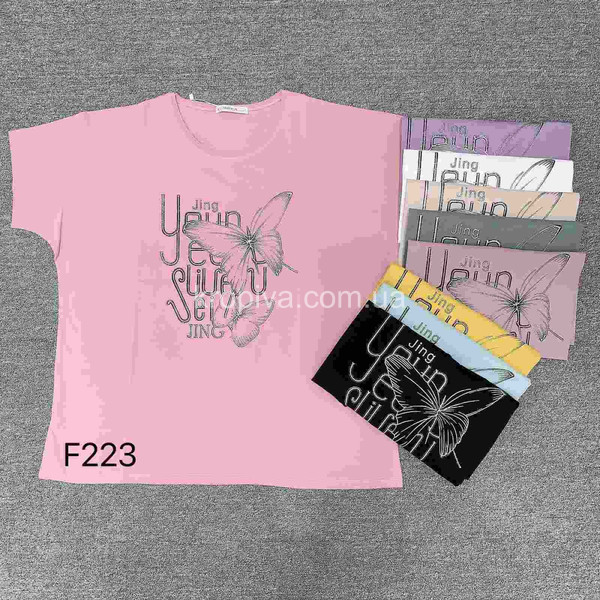 Женская футболка батал микс оптом 110126-642