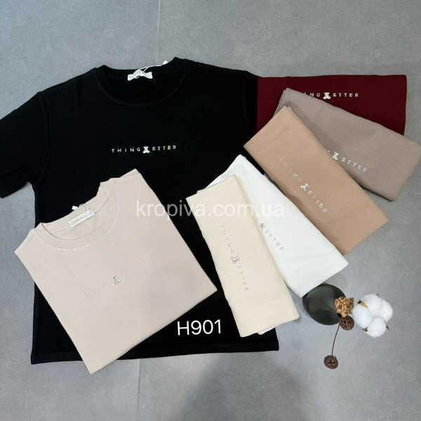 Женская футболка батал микс оптом 110126-652