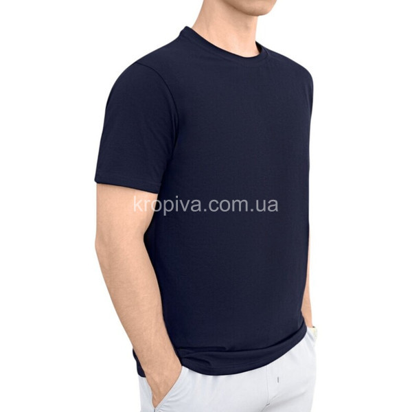 Мужская футболка 80 т синий батал оптом 130126-97