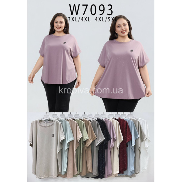 Женская футболка батал микс оптом 290126-640