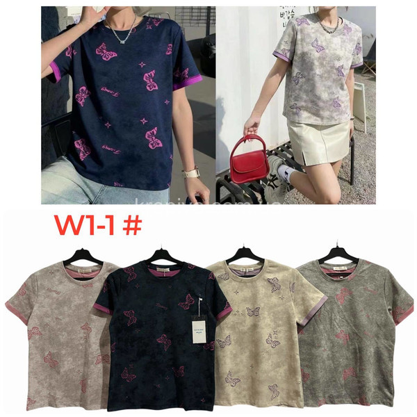 Женская футболка W1-1 микс оптом 040226-18