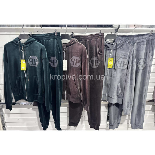Женский костюм велюр батал оптом 080226-749