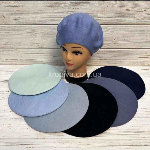 Жіночий однотонний берет оптом 140226-146