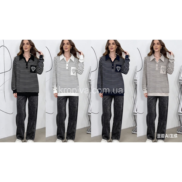 Женская кофта 8820 батал оптом 220226-0124