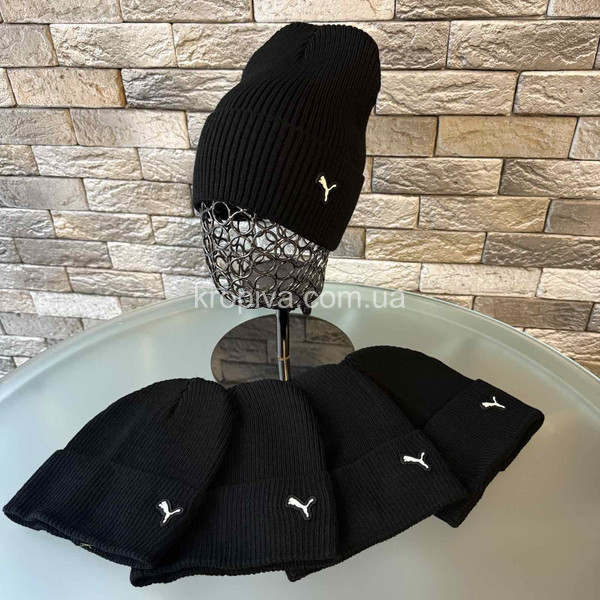 Мужская молодежная одинарная шапка оптом 240226-94