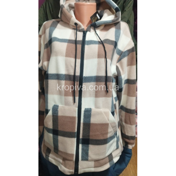 Жіночий батник/кардиган 586 фліс батал оптом 010326-781