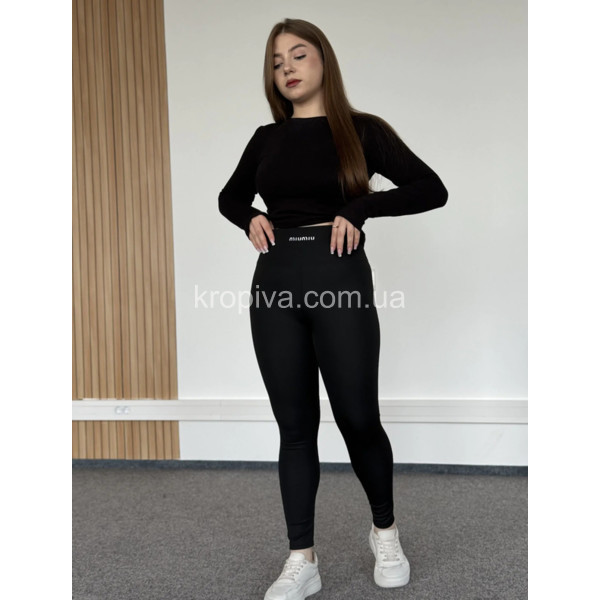 Жіночі лосини 5000-1 чорний оптом 060326-04