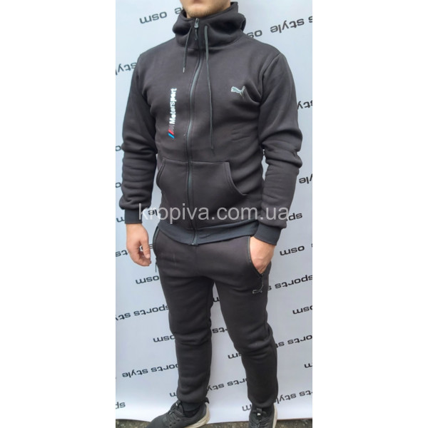 Мужской спортивный костюм на флисе норма оптом  (281020-221)