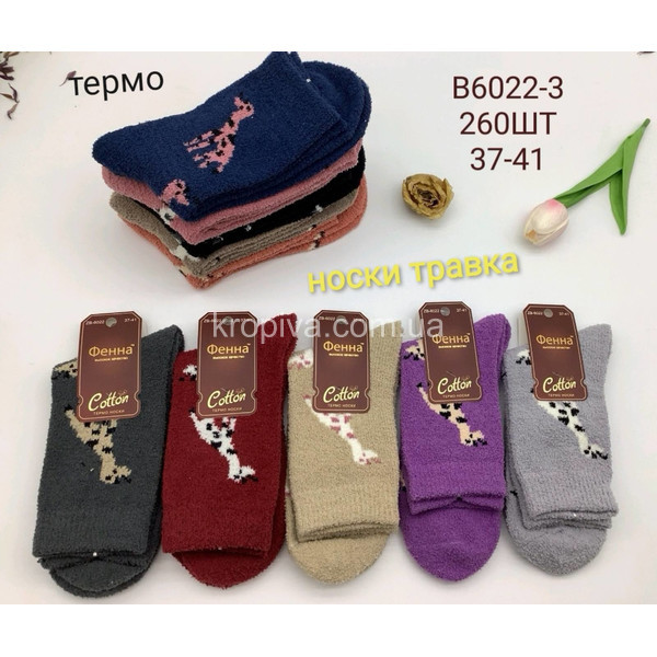 Жіночі шкарпетки трава термо оптом  (091222-603)