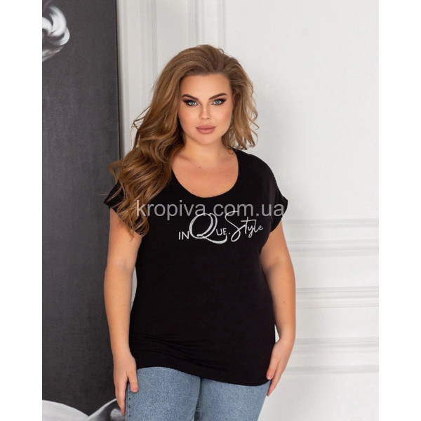 Женская футболка 2211 батал оптом 100223-170
