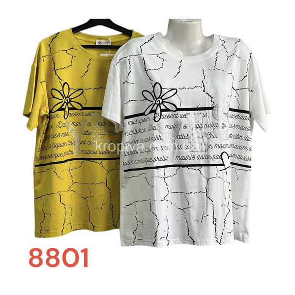 Женская футболка 8806 норма микс оптом  (300423-296)
