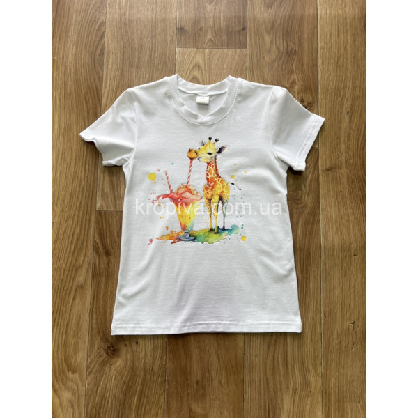 Детская футболка стрейч-кулир 6-10 лет оптом  (060523-618)