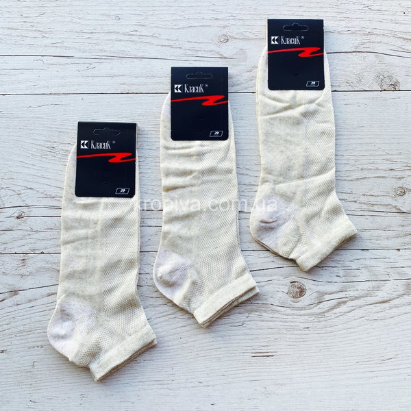 Чоловічі шкарпетки льон сітка оптом 090623-651
