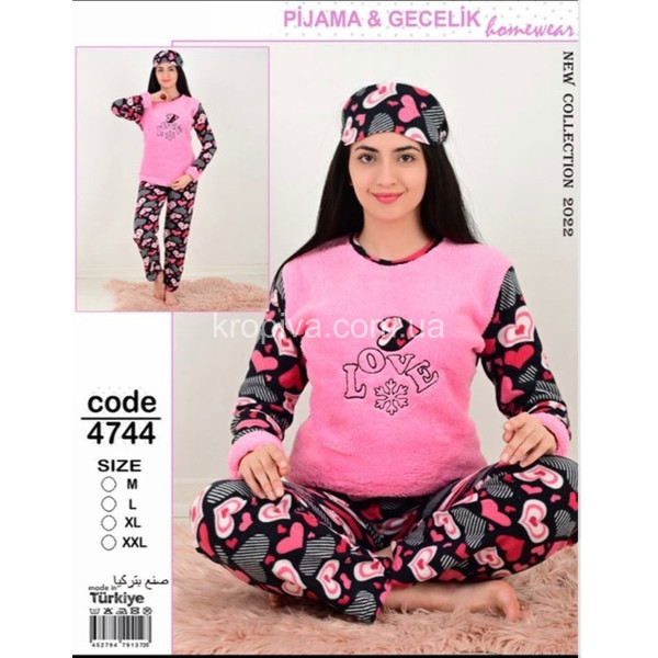 Женская пижама махра-флис норма Турция оптом 111023-733