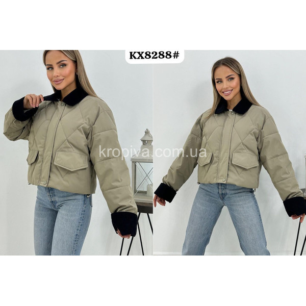 Жіноча куртка двостороння весна норма оптом 280124-493