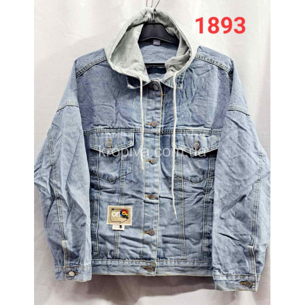 Женская куртка джинс норма оптом 290224-641