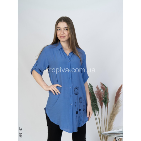 Женская рубашка-туника 521 оптом  (060324-757)