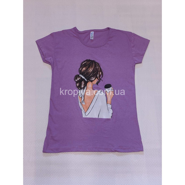 Женская футболка норма оптом 010324-548
