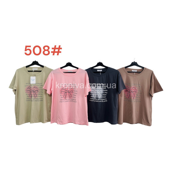 Жіноча футболка напівбатал мікс оптом  (090324-240)