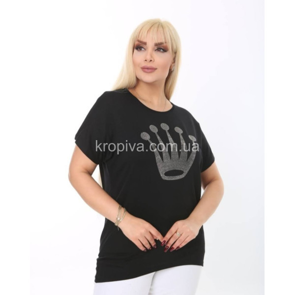Женская футболка батал Турция оптом  (070424-674)