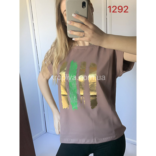 Жіноча футболка норма оптом 190424-430
