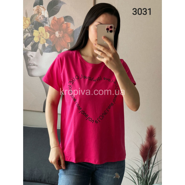 Жіноча футболка напівбатал мікс оптом 030524-447