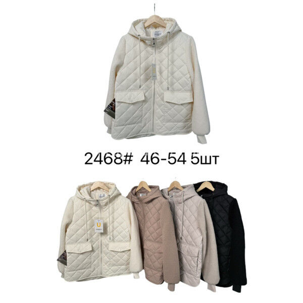 Женская куртка весна 2468 полубатал оптом 280125-074