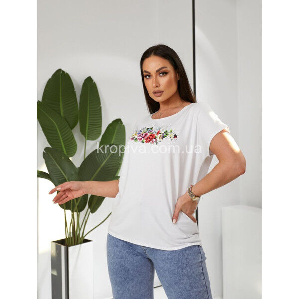 Женская футболка 2311 батал микс оптом 140225-195