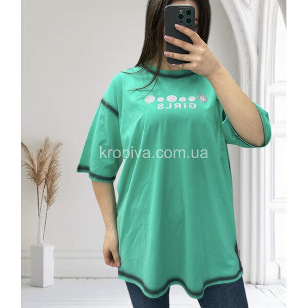 Женская футболка 25105 оверсайз оптом 070325-710