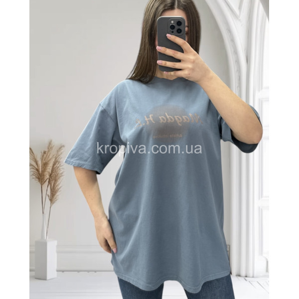 Женская футболка 25062 оверсайз оптом 070325-720