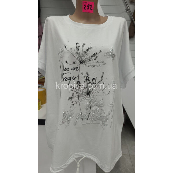 Женская футболка 292 батал микс оптом 040525-0104