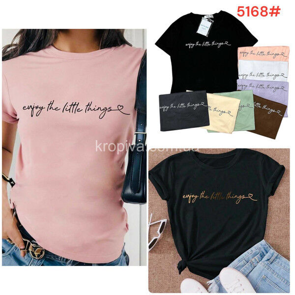 Женская футболка 5168 микс  110525-02