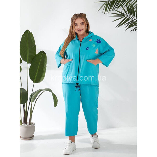 Женский костюм на змейке батал оптом 120625-722