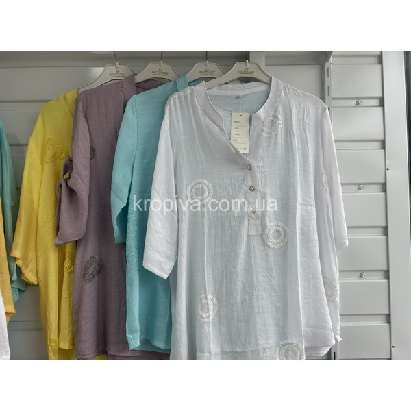 Жіноча сорочка 210 льон напівбатал оптом 190625-792