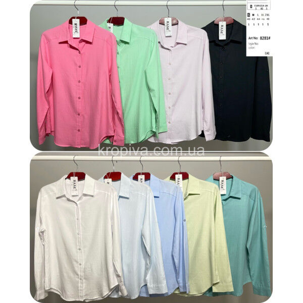 Женская рубашка BASE 8281 норма оптом 240625-050