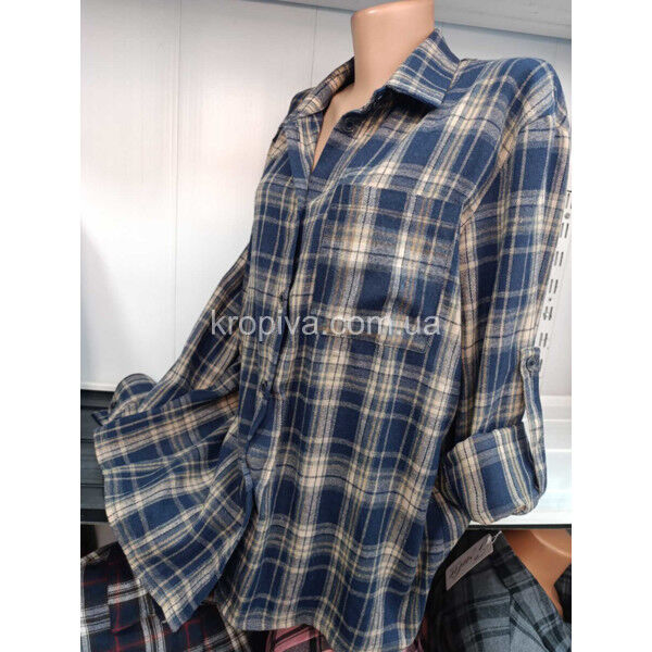 Женская рубашка 584 норма фланель оптом 090825-748