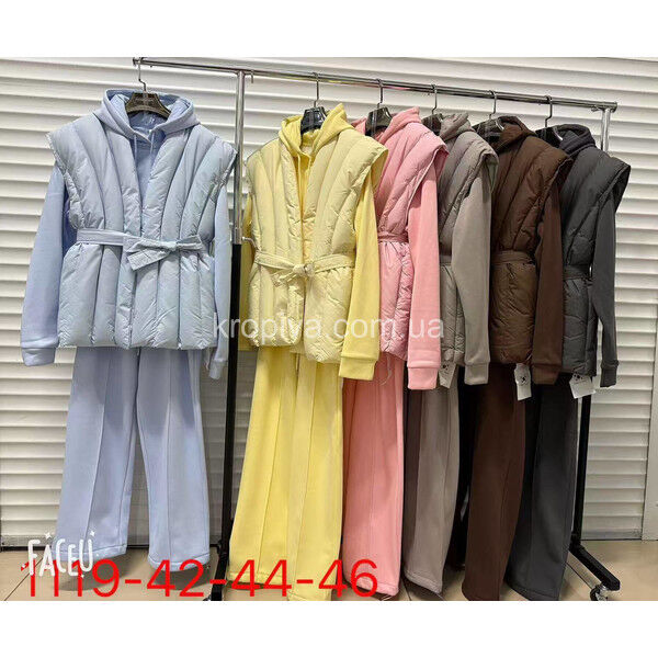 Женский костюм тройка 1119 норма оптом 200825-0190