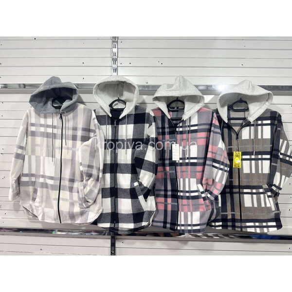 Женский кардиган-рубашка батал оптом 180825-676