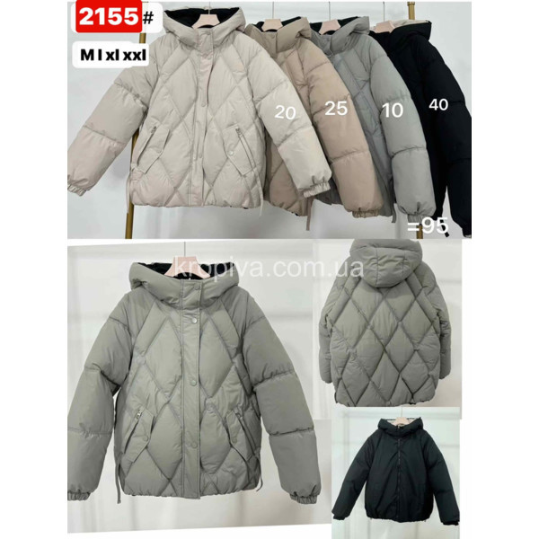 Жіноча куртка двостороння 2155 норма оптом 220825-090