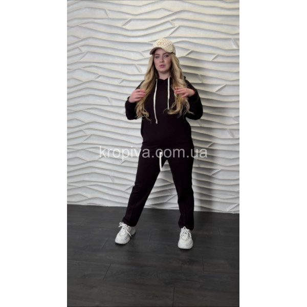 Женский костюм 821.3 шоколад оптом 020925-21