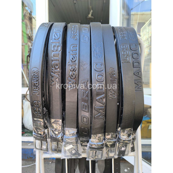 Чоловічий ремінь шкіра для джинс оптом 030925-601