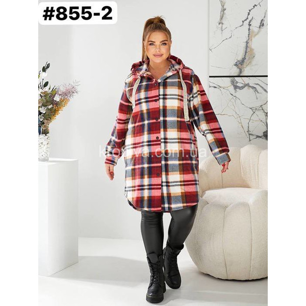 Женский кардиган-рубашка 855 батал оптом 290925-612